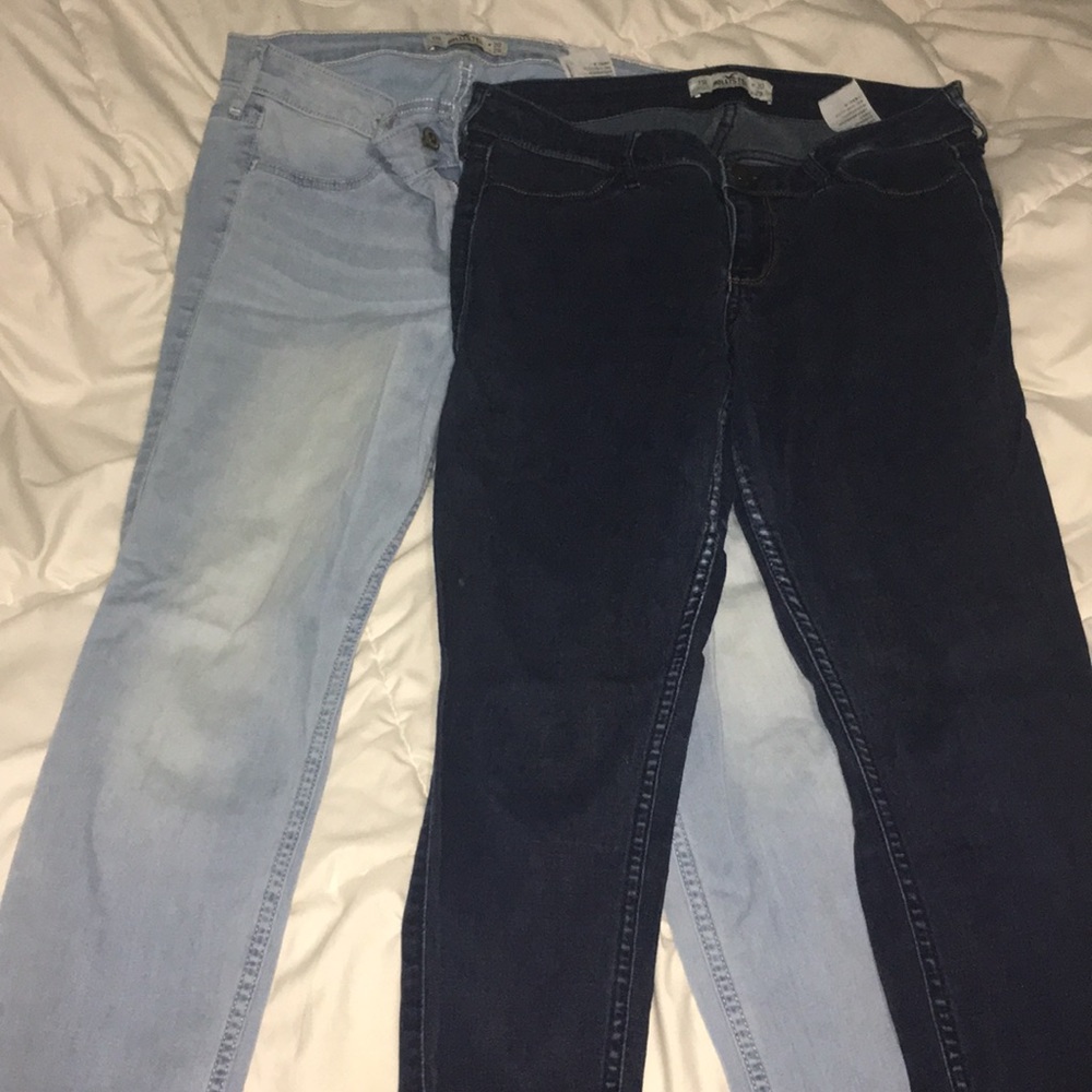 Two pair hollister jeans